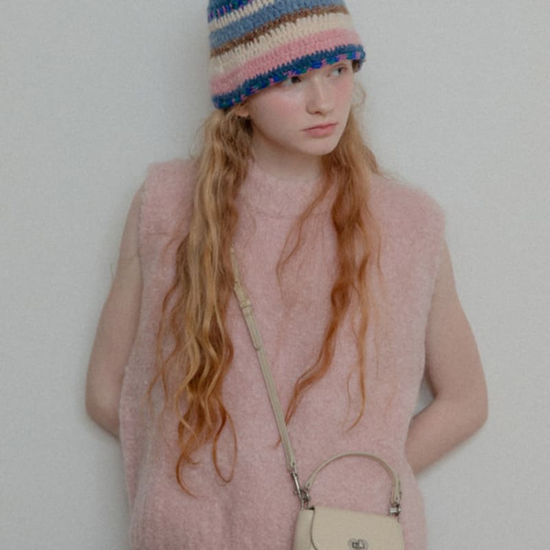 Mellotory Bohemian Knit Hat (Mix Pink)