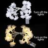 1.5/3/6M Artificial Optical fiber flower String Lights Battery Powered Fairy Lights Wedding Christmas New Year Party Garland Decor Supplies