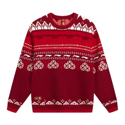 Li Ning Sports Lifestyle Serie Colorblock Buchstabenmuster Pullover Herren Pullover AMBW049-5