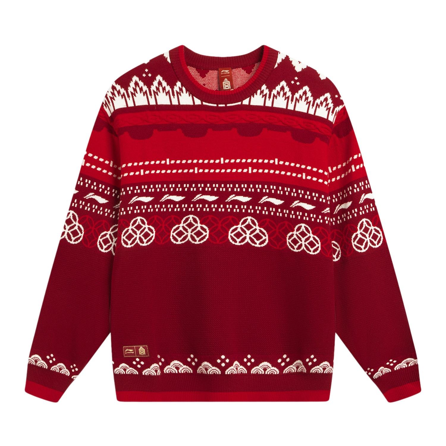 

Li Ning Sports Lifestyle Series Color Block Letter Pattern Sweater Men sweater AMBW049-5 XXL