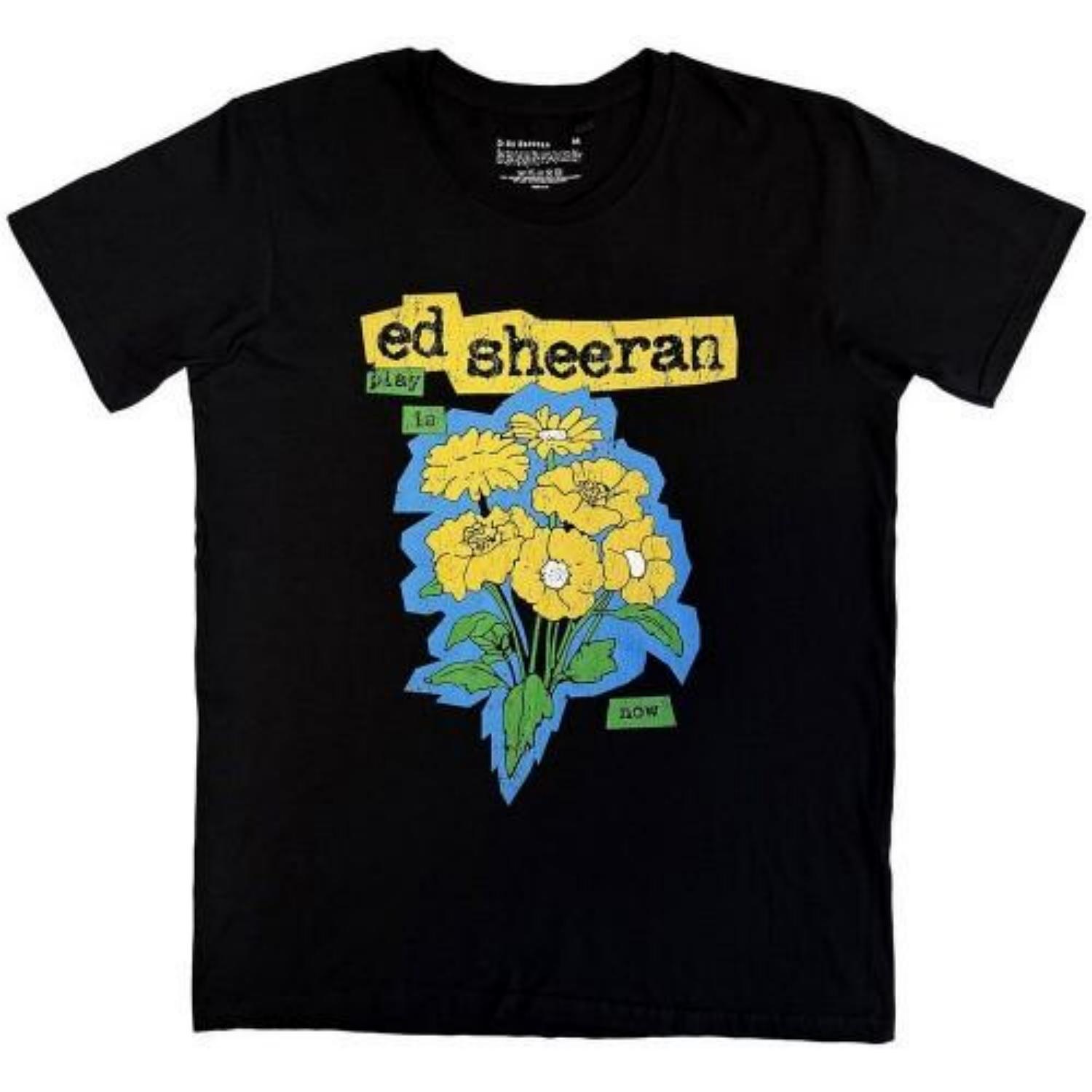 Ed Sheeran Unisex Adult Play Flowers T-Shirt XXXXL