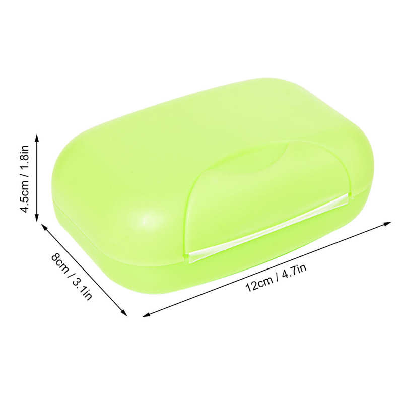 12X8X4.5cm PP Travel Soap Container Waterproof Portable Bar Soap Case Holder Leakproof Soap Box For Home Hotel