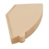 100Pcs 2 to 4 Cup Coffee Filter Fan Shaped Disposable Unbleached Natural Coffee Filter Paper for Cafe Home Kitchen