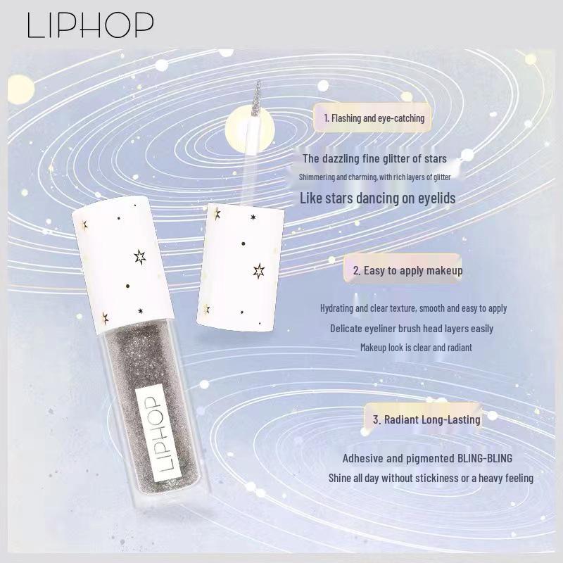 Galaxy Shimmer Lidschatten flüssig: Wasserfest, Perlmutt- & Glitzer-Finish