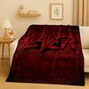 New Slayer Thrash Metal Rcck Music Band Sign Flannel Blanket,Ultra Soft Warm Plush Throw for Home Bedroom Bed Sofa Cover Gift
