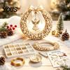 Feiertags basteln Projekte DIY Weihnachts Perlenkranz Set, Handgemachte Perlen Tür Dekoration, Perlen Girlande für Dekor Wandbehang Elegantes Bastelprojekt