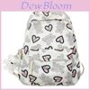 Girl Nylon Cute School Backpack With Love Heart Bear And Letters Print Design For Daily Use