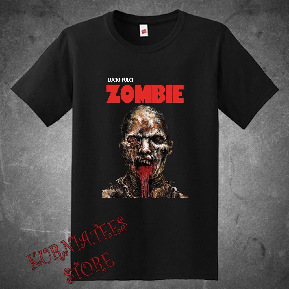 

Zombie Lucio Fulci Horror Movie Men s Black Size S to 5XL 2XL