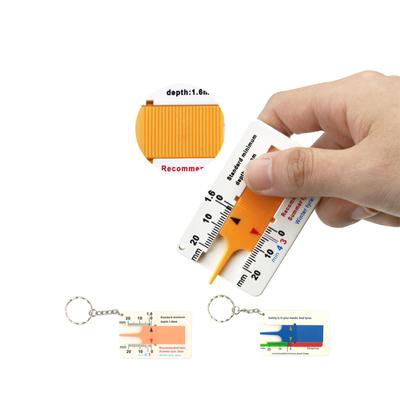 Profiltiefenmesser für Reifen, Reifenprofiltiefenmesser, Reifenprofilmesser, Profiltiefenmesser für Reifen 0 bis 20 mm Tiefenmessschieber