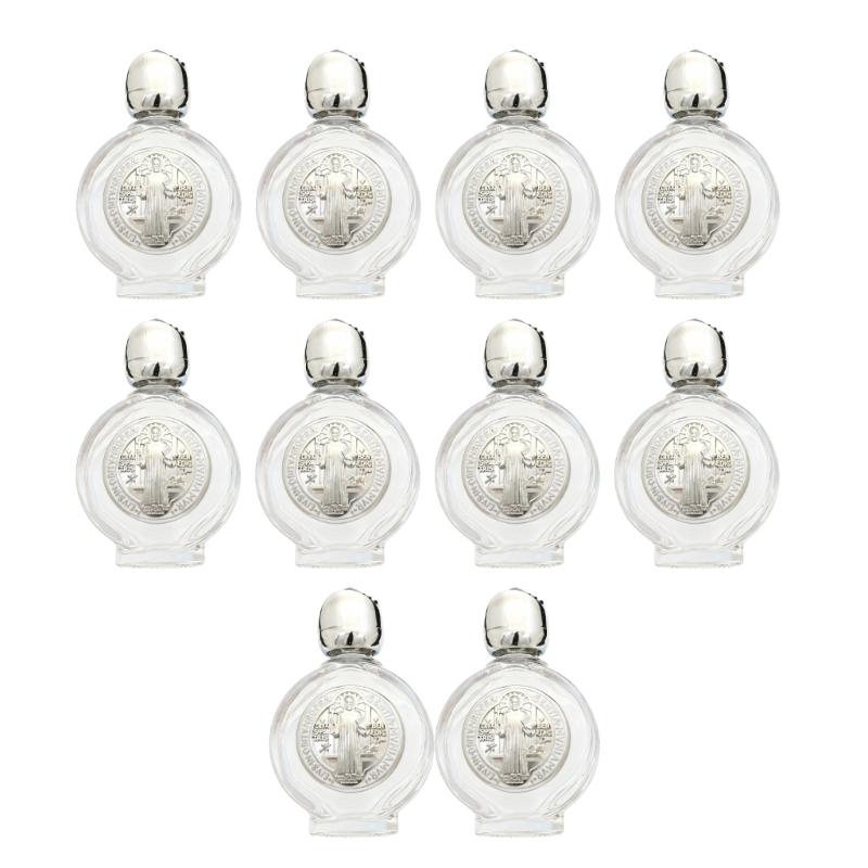 

10Pcs Elegant Rose Pattern 15ml Shatter Resistant Glass Cosmetic Containers for Portable Beauty Liquids and Craft Projects