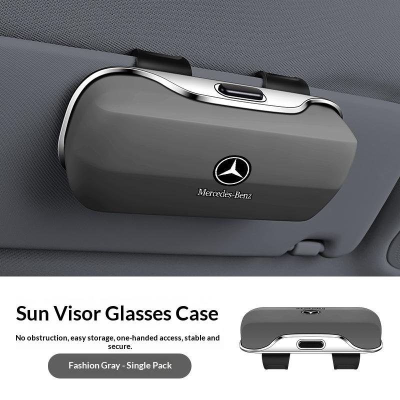 Suitable for Mercedes-Benz W204 W205 AMG E210 E211 E212 E213 E214 W222 Car Glasses Case Glasses Frame Glasses Clip Box Hub Cap