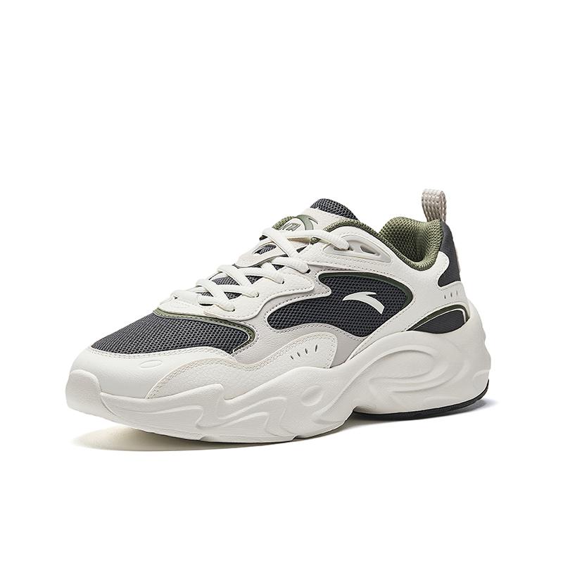 Anta Planet Low top Chunky Sneakers Men's Castle Gray/Ivory White/Shade 1 Gray 112618811-4