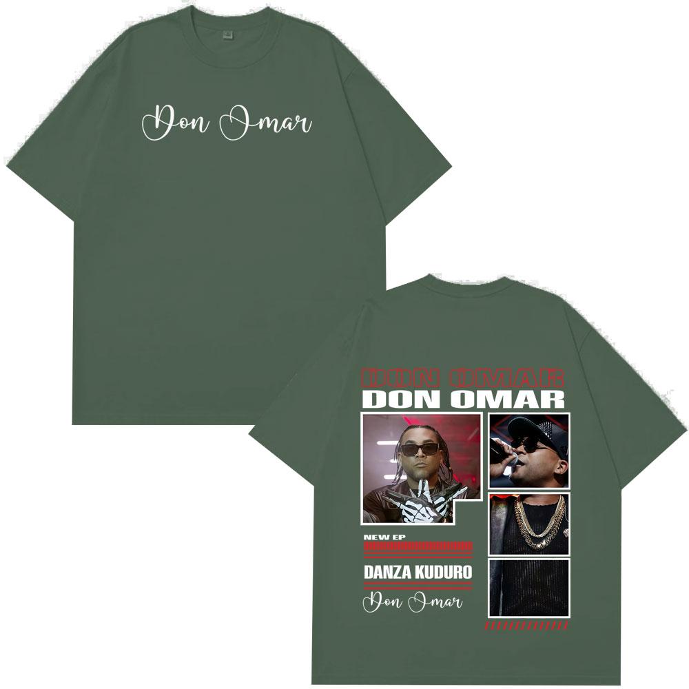 Rapper Don Omar Album Print Tshirts Men Women Fashion Tshirts Shortsleeved Loose Casual Cotton Hiphop High Quality Tshirts