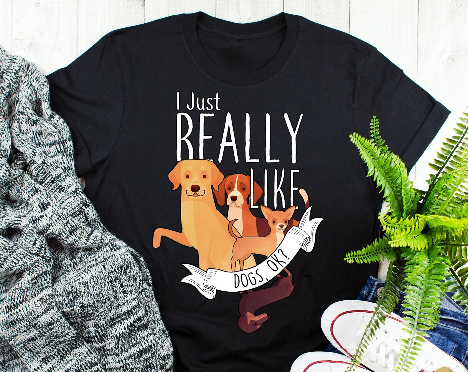 Funny Dog Shirt, , Dog Lover Gift, Cute Yellow Lab Labrador T-shirt, Pet Tee, Dog Mom Dad, Dachshund, Chihuahua, Beagle Doxie Doggo 130