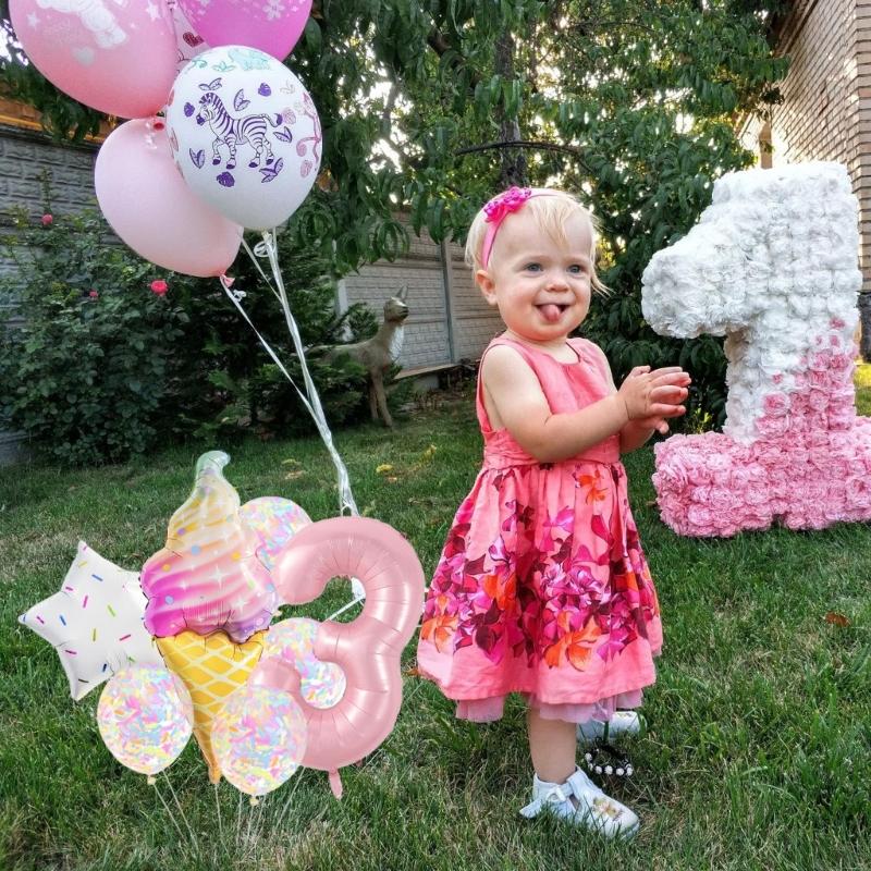 Aluminum Foil Balloons with Star and Ice Cream Designs Easy Inflation for Children Parties and Event