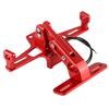 Motorcycle License Plate Bracket  ,   Aluminum Red Rr License Plate Mount Holder with LED Light