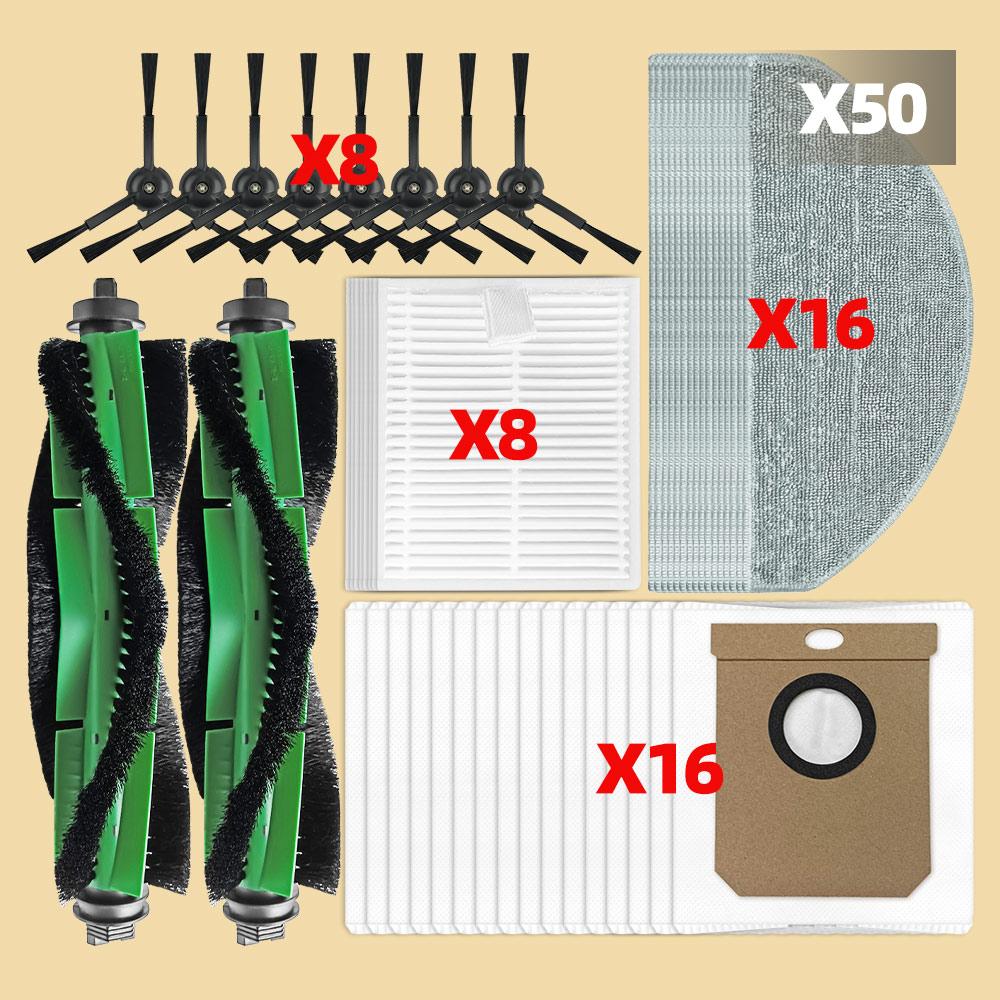 Fit For Conga 8490 Ultimate / 7490 Ultimate Vacuum Parts MainRoller Side Brush Dust Bag Mop Cloth Pads Filter Hepa Accessories
