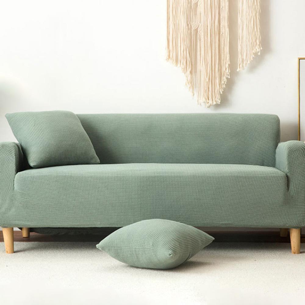 

Elastic Sofa Cover Full Coverage Solid Color Slipcover Protector Sleeve Size S ( for 90 - 140cm ) C