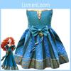 Fantasia Cosplay de Valente Merida Para Meninas Presente Perfeito Para Halloween E Mais!