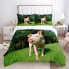 Pig Duvet Cover 3Pcs Lovely Animal Printed Bedding Set Cute Pet Comforter Cover King For Kids Boys Girl Children Bedroom Decor