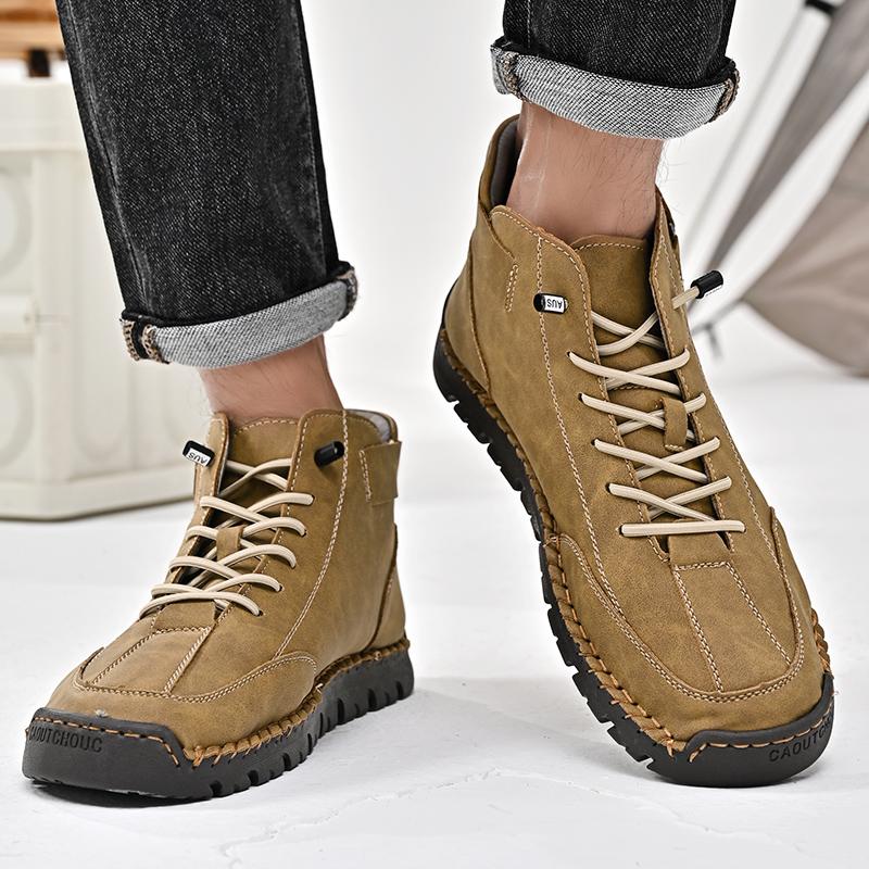 Leather Shoes Casual Sneakers Men Shoes Driving Comfortable Split Leather Shoes Men Loafers Moccasins Tooling Shoes