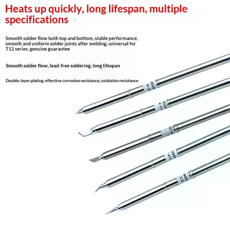 T12 I ILS J02 JL02 K KU Soldering Iron Tips For Hakko Fx951 DIY T12 Electric Soldering Iron Soldering Station Welding Tools