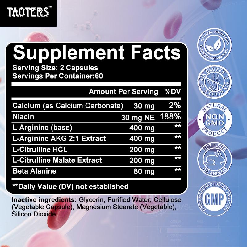 Taoters composite capsules enhance endurance by 120 capsules