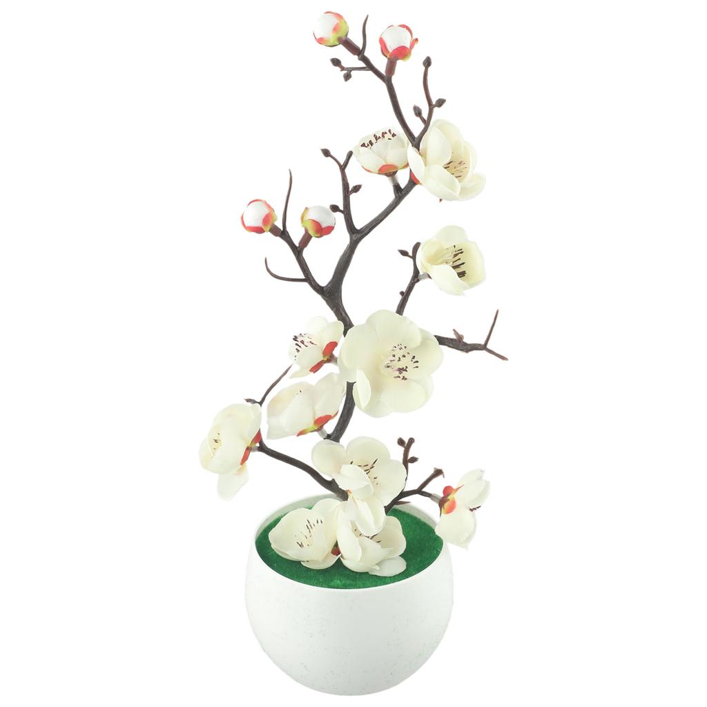 Decorative Artificial Plants Fake Plum Blossom 1PCS Hot Sale Plum Desk Potted Potted Plants Fake Simulation Tree