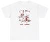 Live Fast Eat Trash Racoon T Shirt Dank Meme Weirdcore Humor Animal Lover Tee