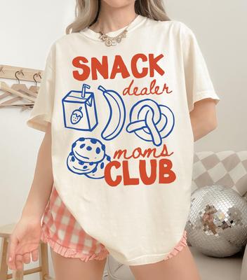 Snack Dealer Moms Club Shirt Funny Mom Shirt Snack Mom Shirt Comfort Colors Mom Tee Cute Mom Club Shirt School Run Mom Shirt Gift For Moms