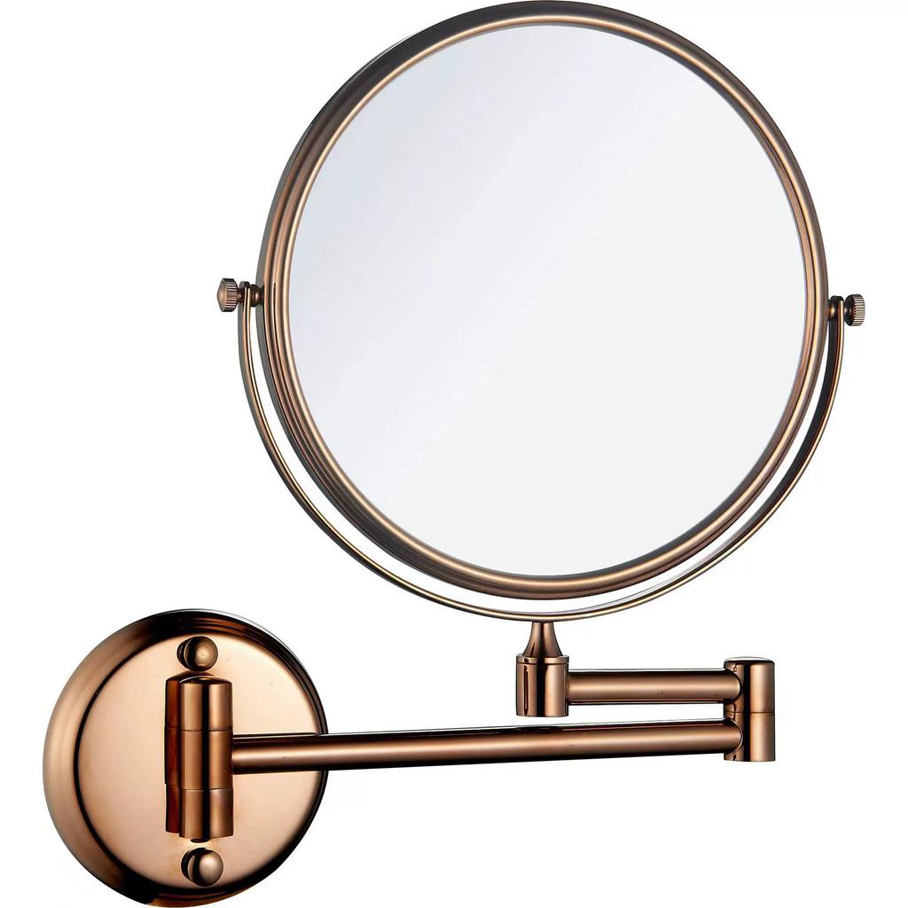 Antique Bathroom Mirror 8 inch Dressing Mirror 3X/1X Magnifying Mirror Folding Gold Makeup Mirror Cosmetic Mirror Lady Gift