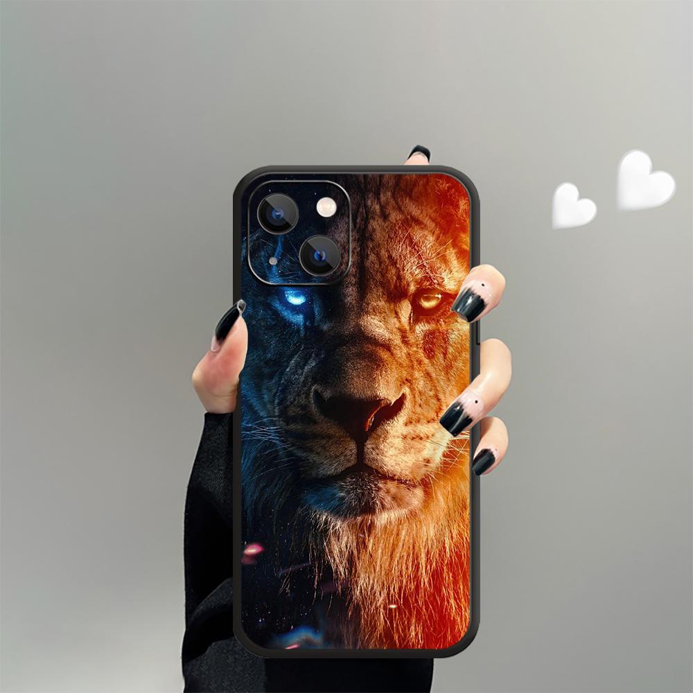 Husă Telefon Model Cool Regele Leu Pentru iPhone Samsung Galaxy Redmi Xiaomi Note S A 16 15 14 13 12 11 20 21 22 23 53 54 Pro Plus Ultra Husă Silicon
