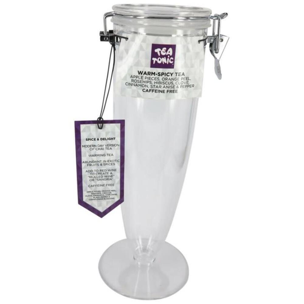 Tea Tonic Display Cone Jar EMPTY Warm Spicy