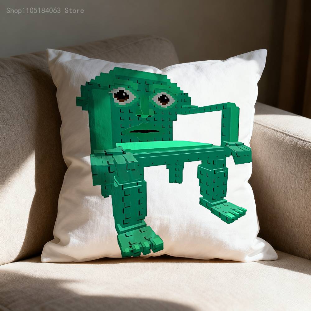 S-Steal A B-Brainrot No 9 House Pillow Case Print Polyester Fiber 40X40 Cm Home Sofa Throw Cushion Cover Decoration