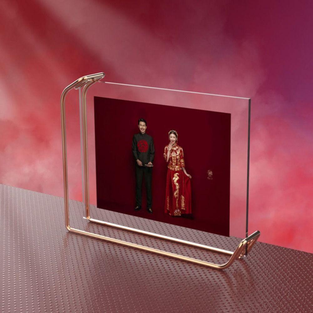 Creative Picture Frame Metal Photo Albums Home Decoration Photo Frame Stand  Picture Storage