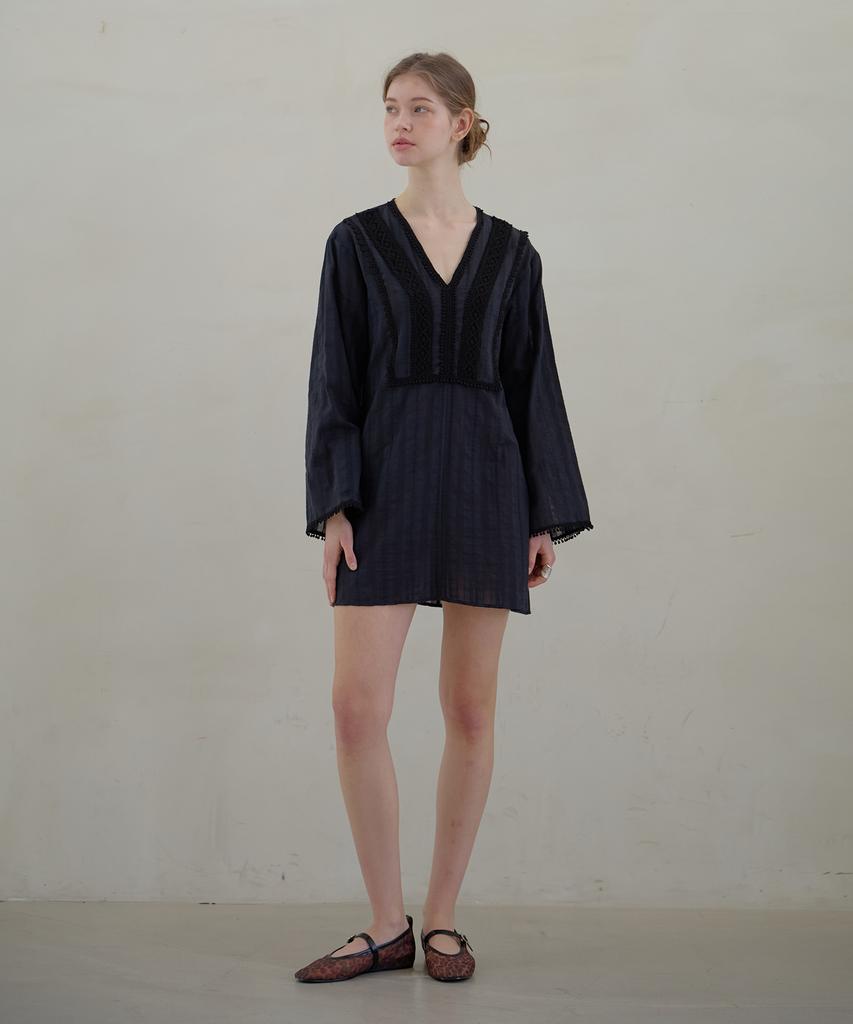 Atempo Kaftan Mini Onepiece_Black