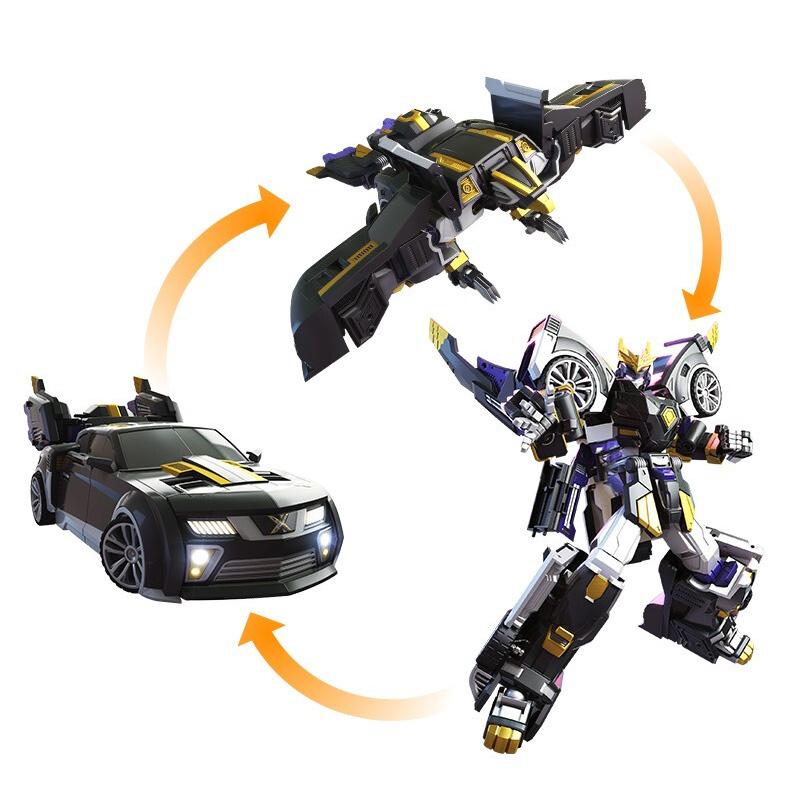 Drei Modi Mini Force Transformation Mecha Roboter Spielzeug Actionfiguren MiniForce X Simulationsfahrzeug Flugzeug Verformungsspielzeug