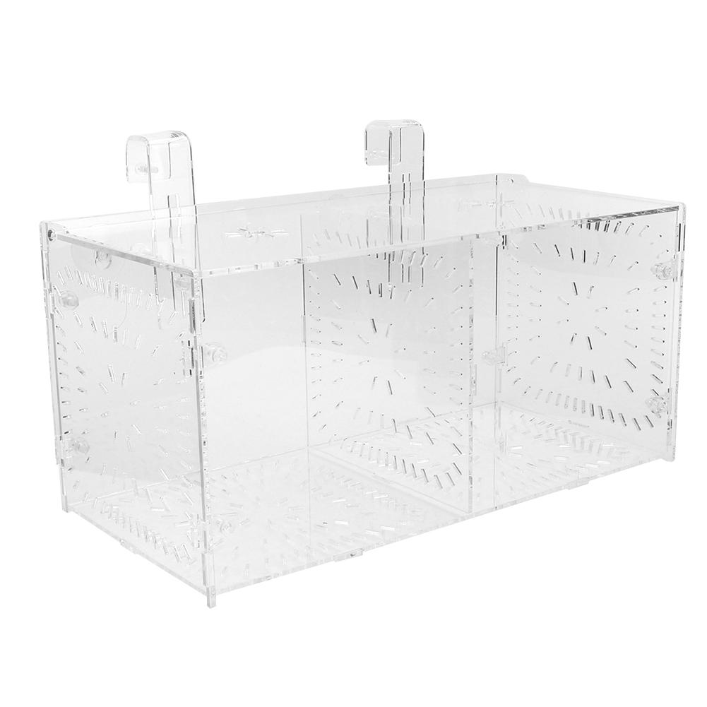 Isolation Breeding Box Seedlings Incubation Reproduction for Fish Tank Aquarium(30x15x15cm)