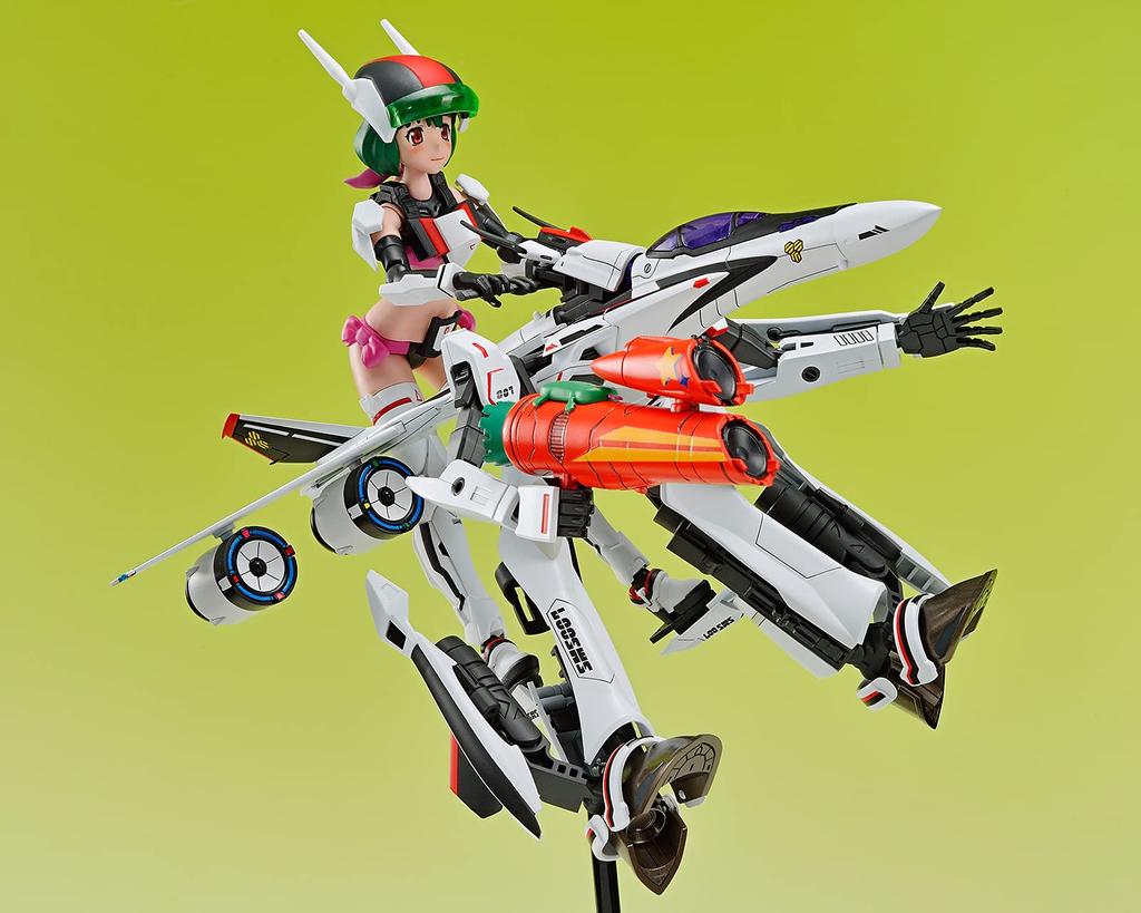 Aoshima Bunka Kyozaisha VFG Macross Frontier Messiah Ranka Lee Height 150mm Plastic Model VF-25F Approx. Color-coded MC-09