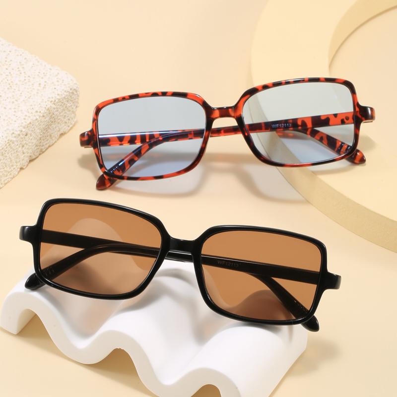 New Korean Version Simple Square Sunglasses for Men and Women Fashion Trend UV Resistant Outdoor Sunshade Sunscreen Glasses
