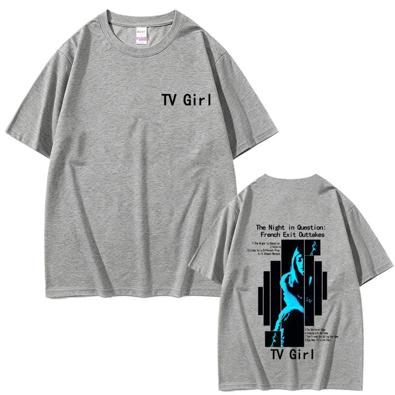 

Hot Sale TV Girl French Exit Album Graphic Tshirt Men Gothic Punk Oversized Streetwear Unisex Casual Vintage Tshirt Tops 4XL