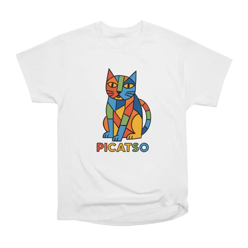 Men Casual Shirts Short Sleeves PICATSO Tees Oversized T-shirts S белый