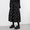 Women's High-Waist Polka Dot A-Line Midi Skirt