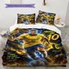 Neymar Pattern Bedding,Quilt Set Quilt Cover Pillowcase Home Birthday Gift(1 * duvet cover + 2 * pillowcase, without core)