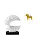 Oceanic Dalecarlian Horse Wave Sculpture Resin Figurine Abstract Artwork Collectible Ornament for