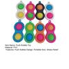 Push Bubble Toy Keychain Pendant Stress Anxiety Relief Bubble Popping Toy Bubble Squeeze Sensory Fidget Toy Party Favors