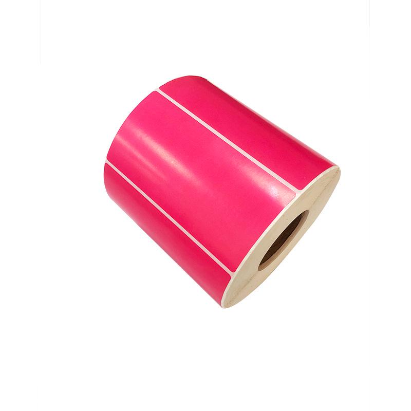 Colored Self-Adhesive Paper Stickers - Red, Yellow, Blue, Green for Barcode Printing
