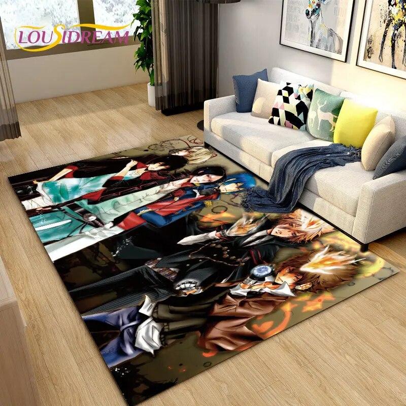 Teachers Hitman Reborn Anime Area Rug Large,Carpet Rug for Living Room Bedroom Sofa Doormat Decoration,kids Non-slip Floor Mat