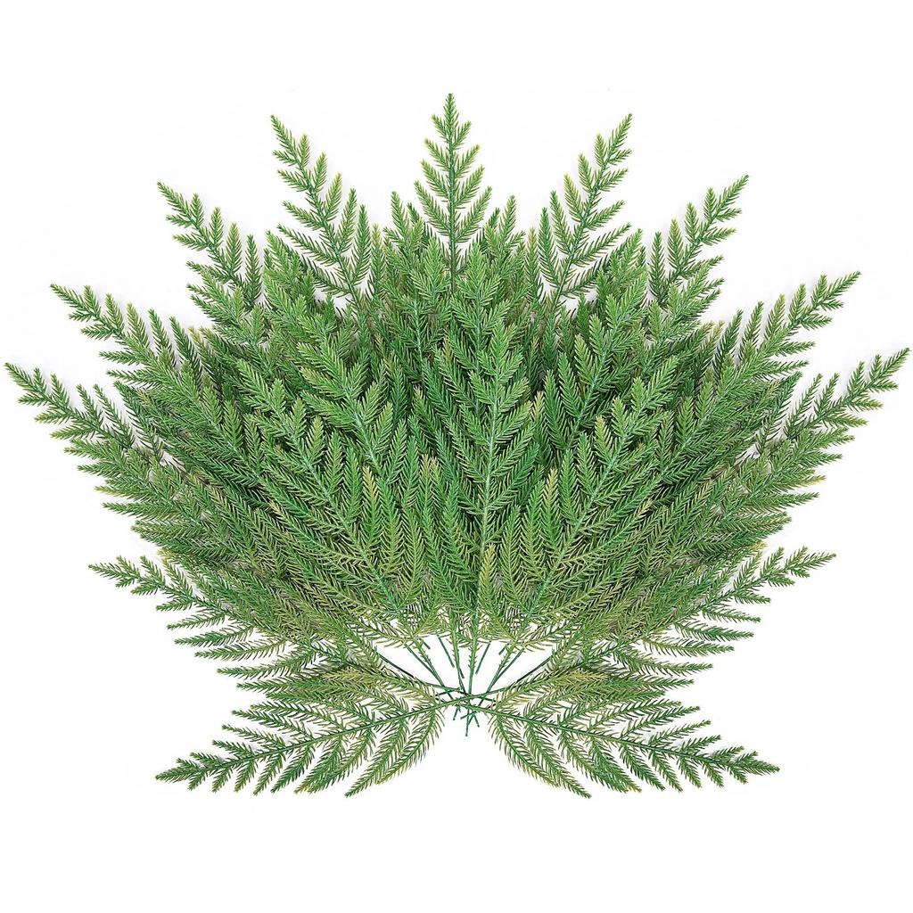 Christmas Pe Pine Needles Handmade Plastic Pine Needles Christmas Tree 19 Forks Five Needles Pine Christmas Decorative Plants