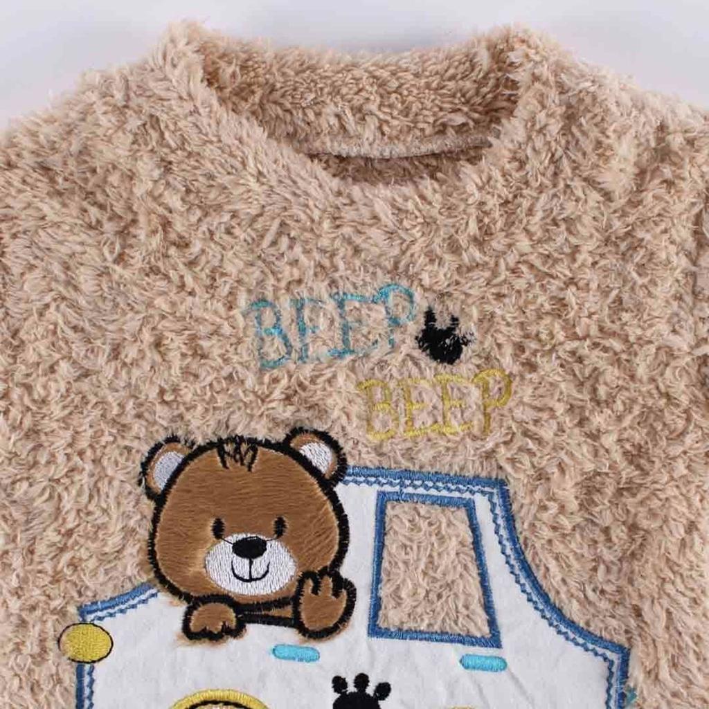 Beiges Auto-Teddybär-Welsoft-2-teiliges Plüschset